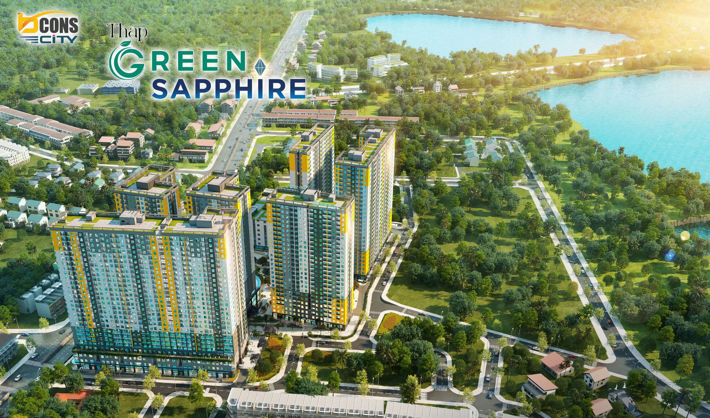 Tổng quan vị trí Bcons Green Sapphire Dĩ An Bình Dương