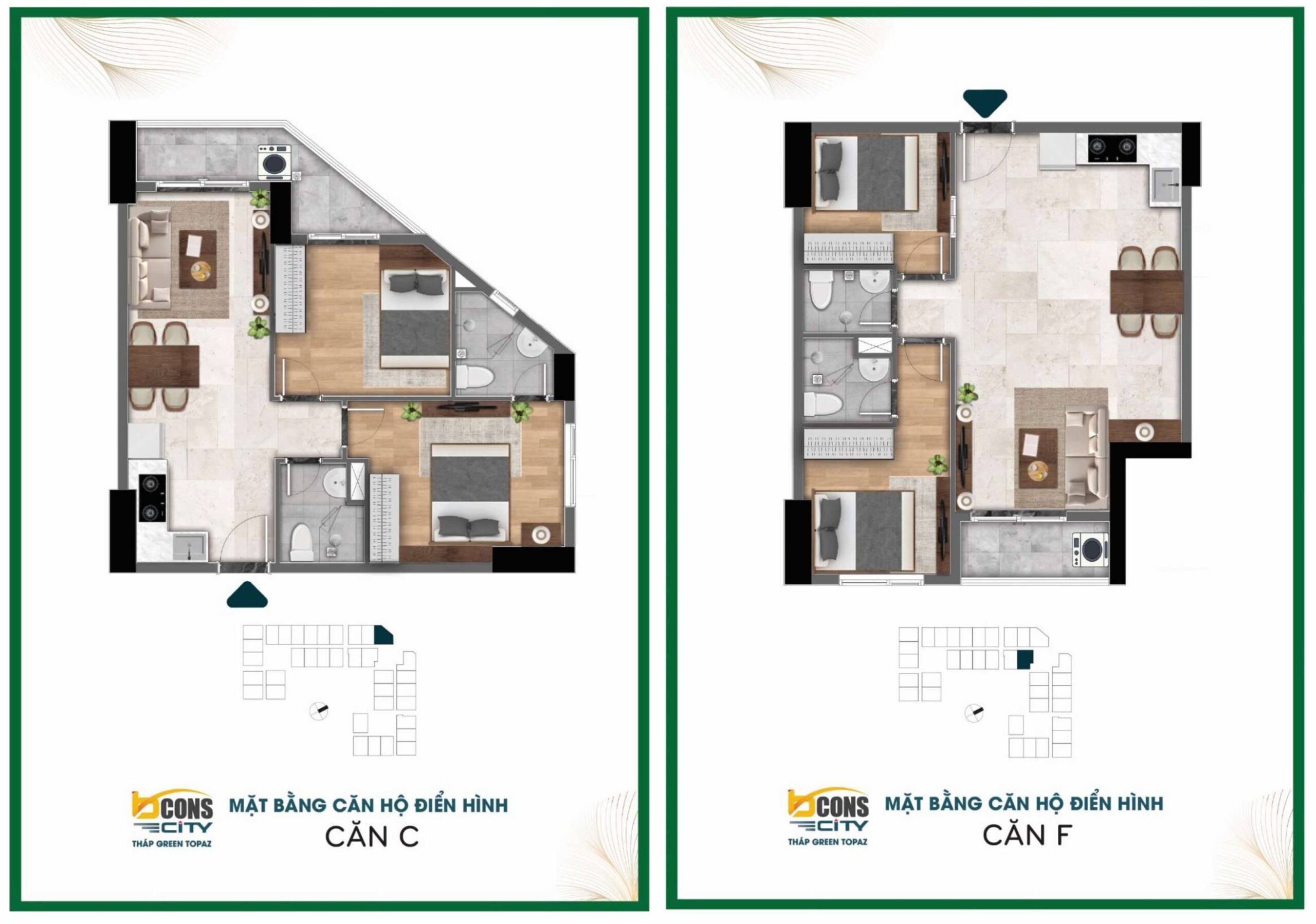 Căn hộ 60 - 64m2