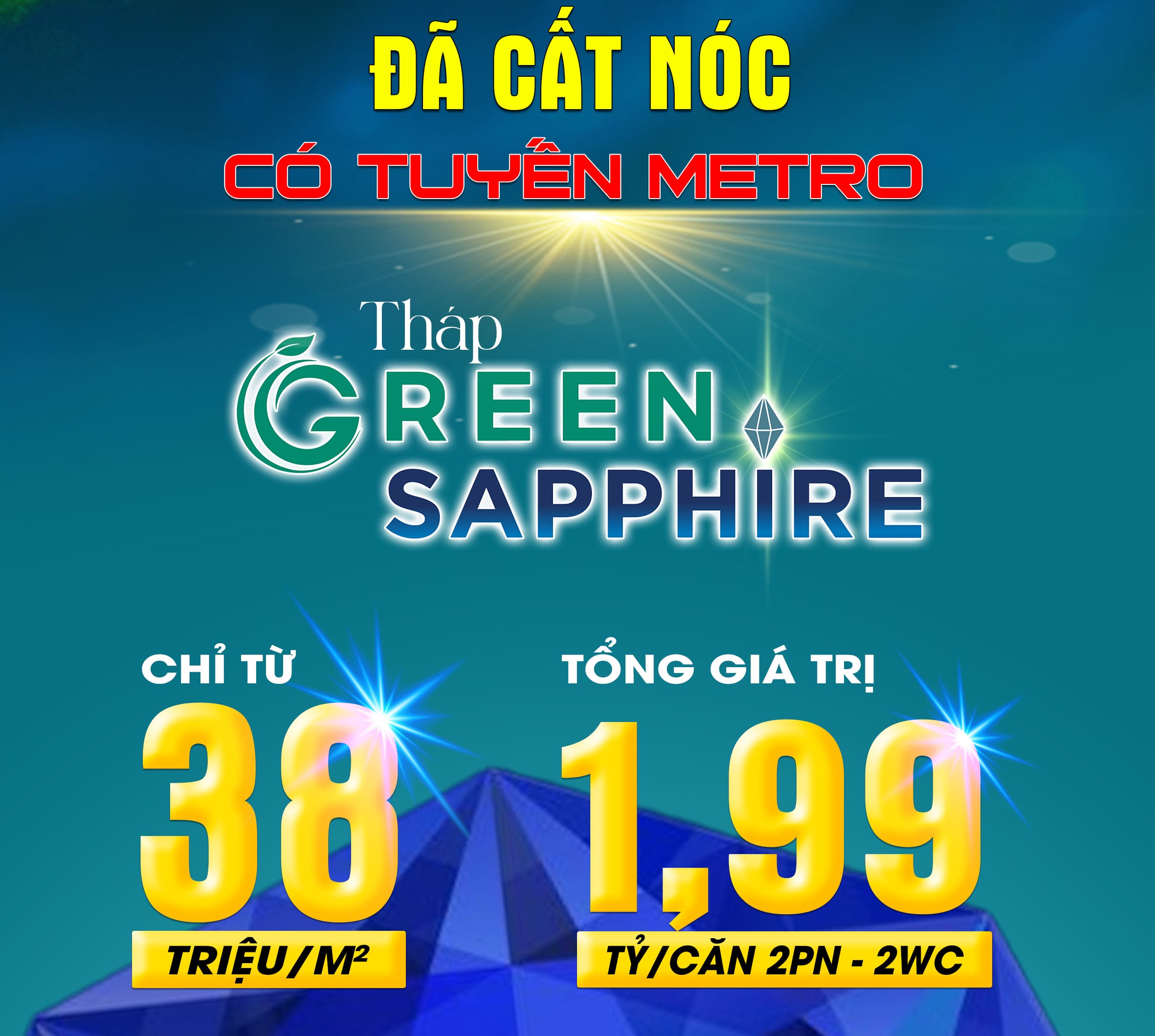 Sở hữu ngay căn hộ Green Sapphire với mức giá hấp dẫn