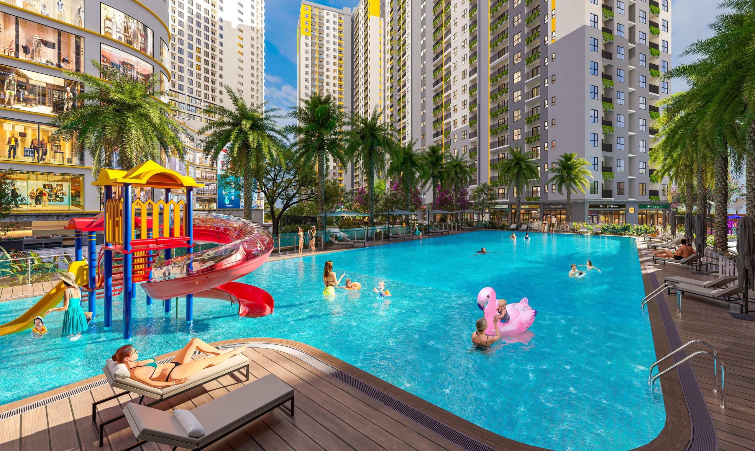 Không gian tiện ích nội khu phục vụ sinh hoạt cư dân